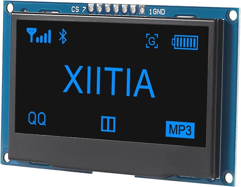 XIITIA 2pcs 2.42 inch 128x64 OLED LCD Display Module SSD1309 7 Pin SPI/IIC I2C Serial Interface for Arduino UNO R3 (Blue Light) - Image 5